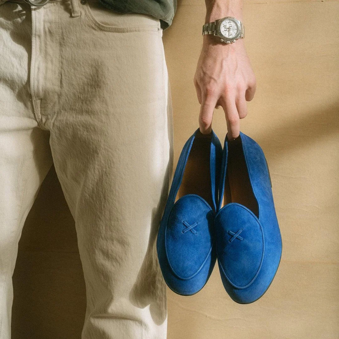 Men's Cobalt Suede Milano Loafer - Image 8