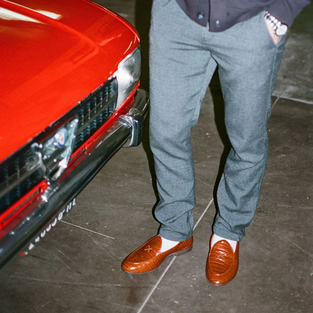 Men's Cognac Full Croc Milano Loafer - Image 10