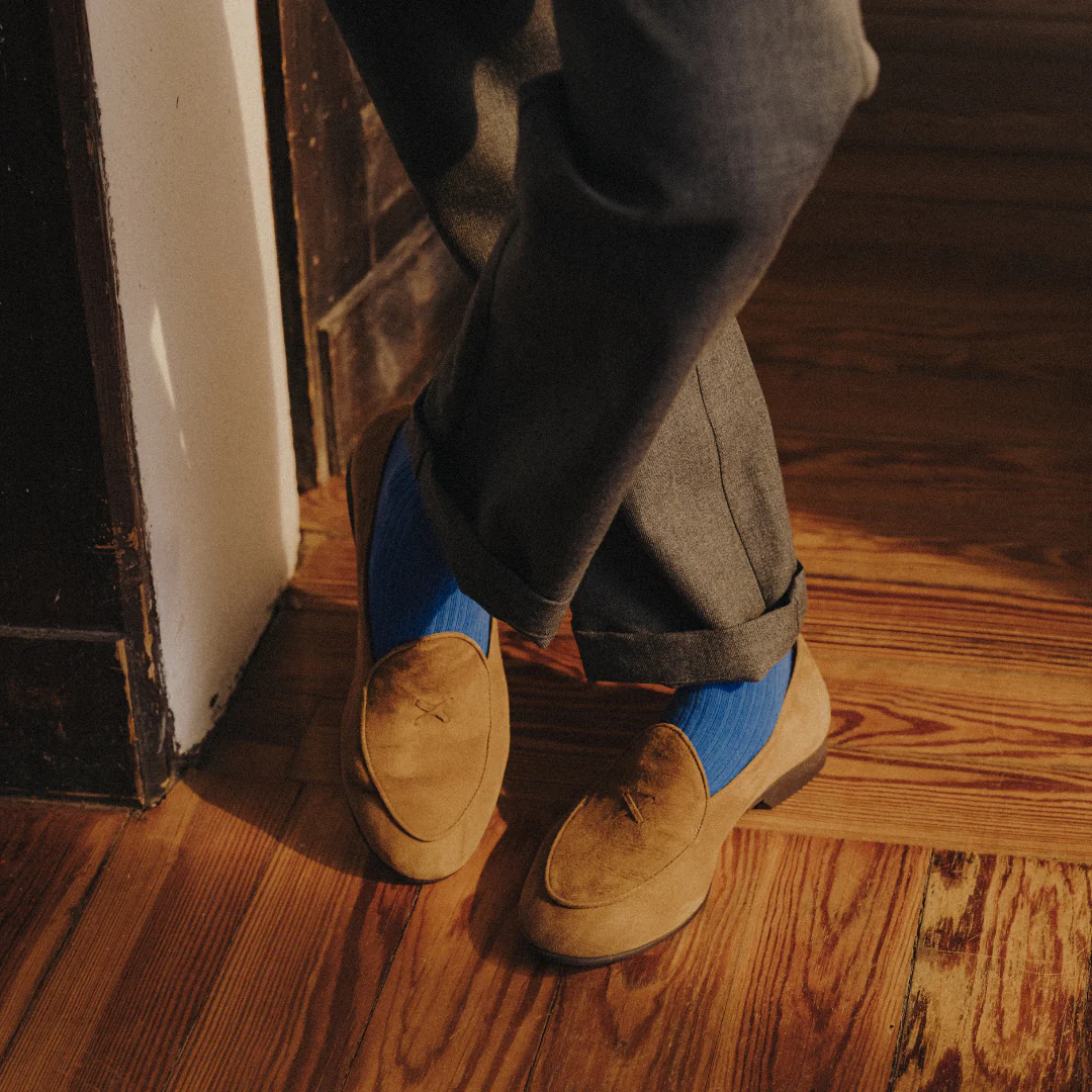 Men's Cognac Suede Milano Loafer - Image 5