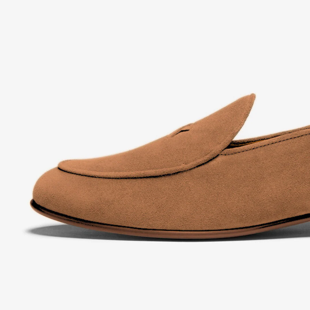 Men's Cognac Suede Milano Loafer - Image 6