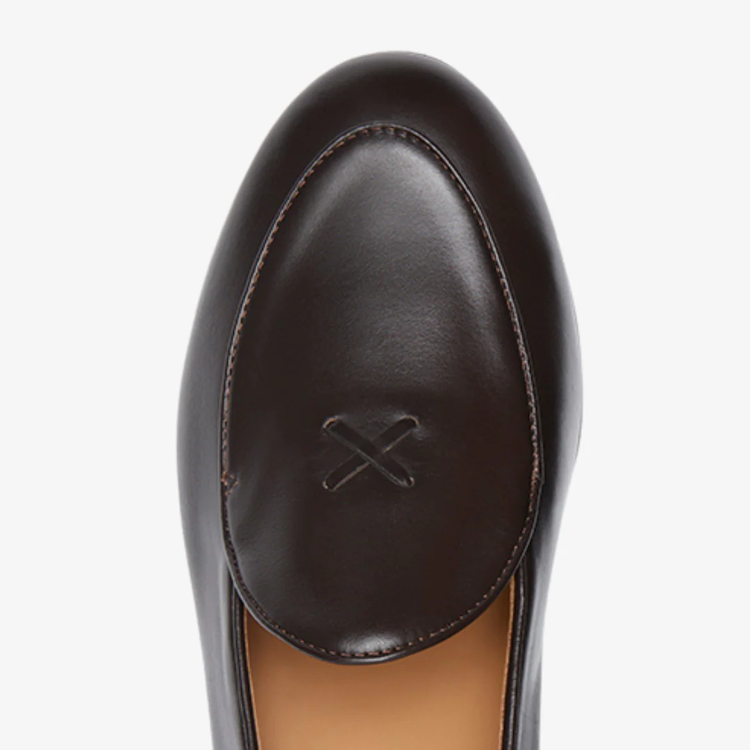 Men's Dark Brown Leather Milano Loafer - Image 5