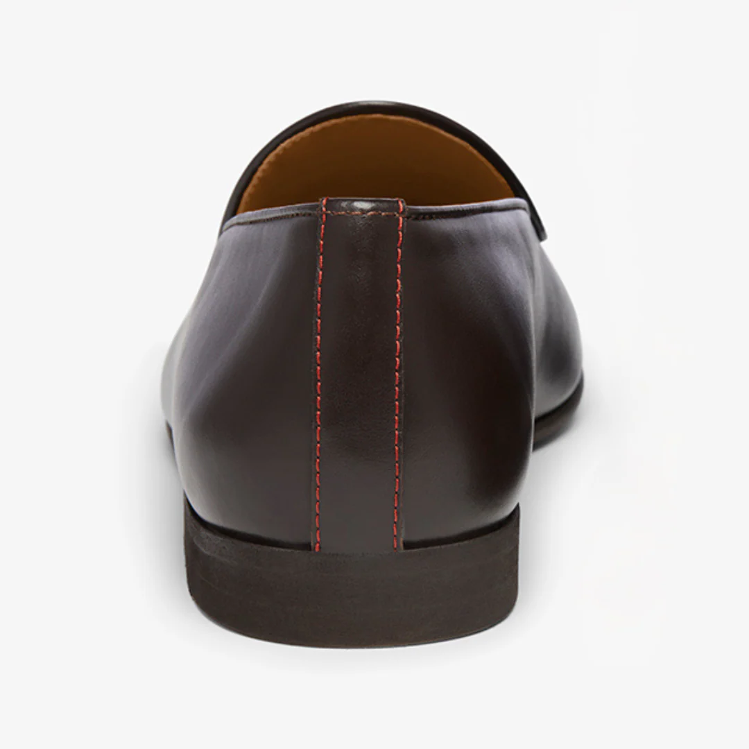 Men's Dark Brown Leather Milano Loafer - Image 7