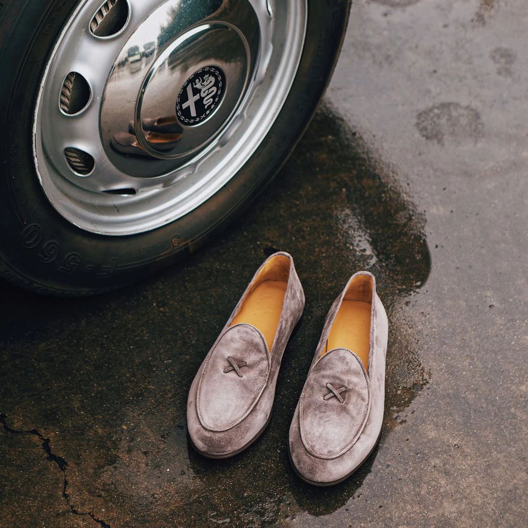Men's Grigio Suede Milano Loafer - Image 9