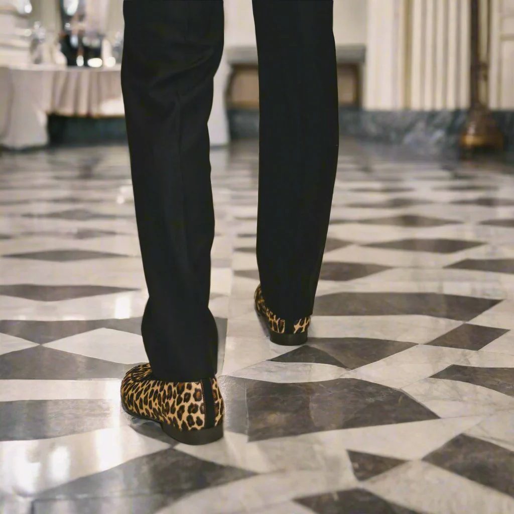 Men's Leopard Print Milano Loafer - Image 4