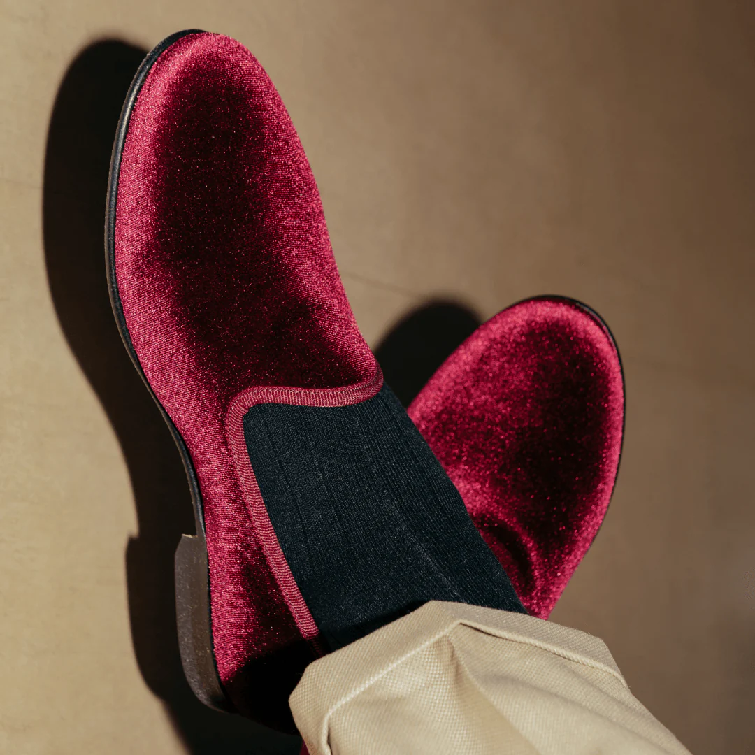 Men's Merlot Velvet Slipper II - Image 9