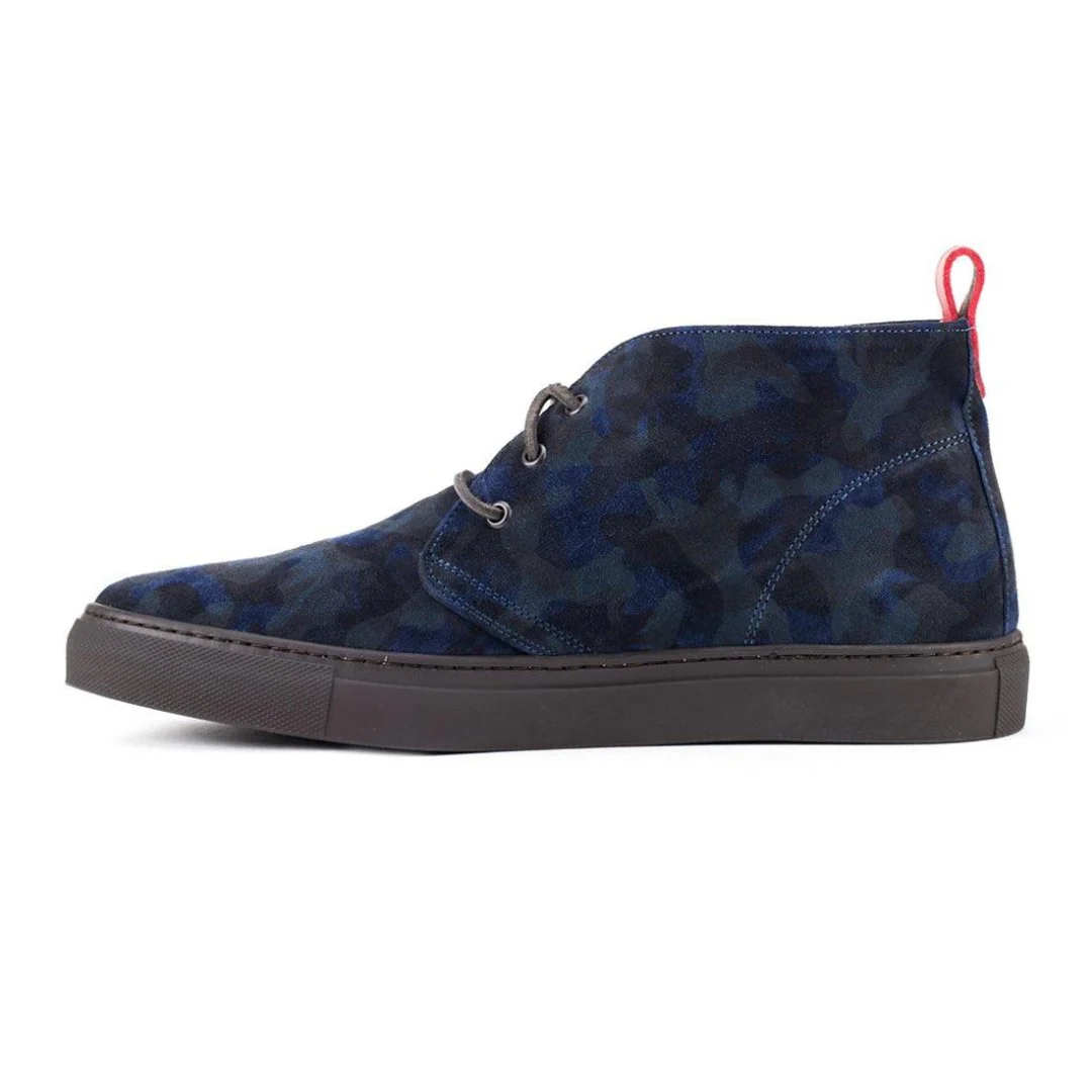 Men's Vintage Navy Camo Chukka Sneaker - Image 5