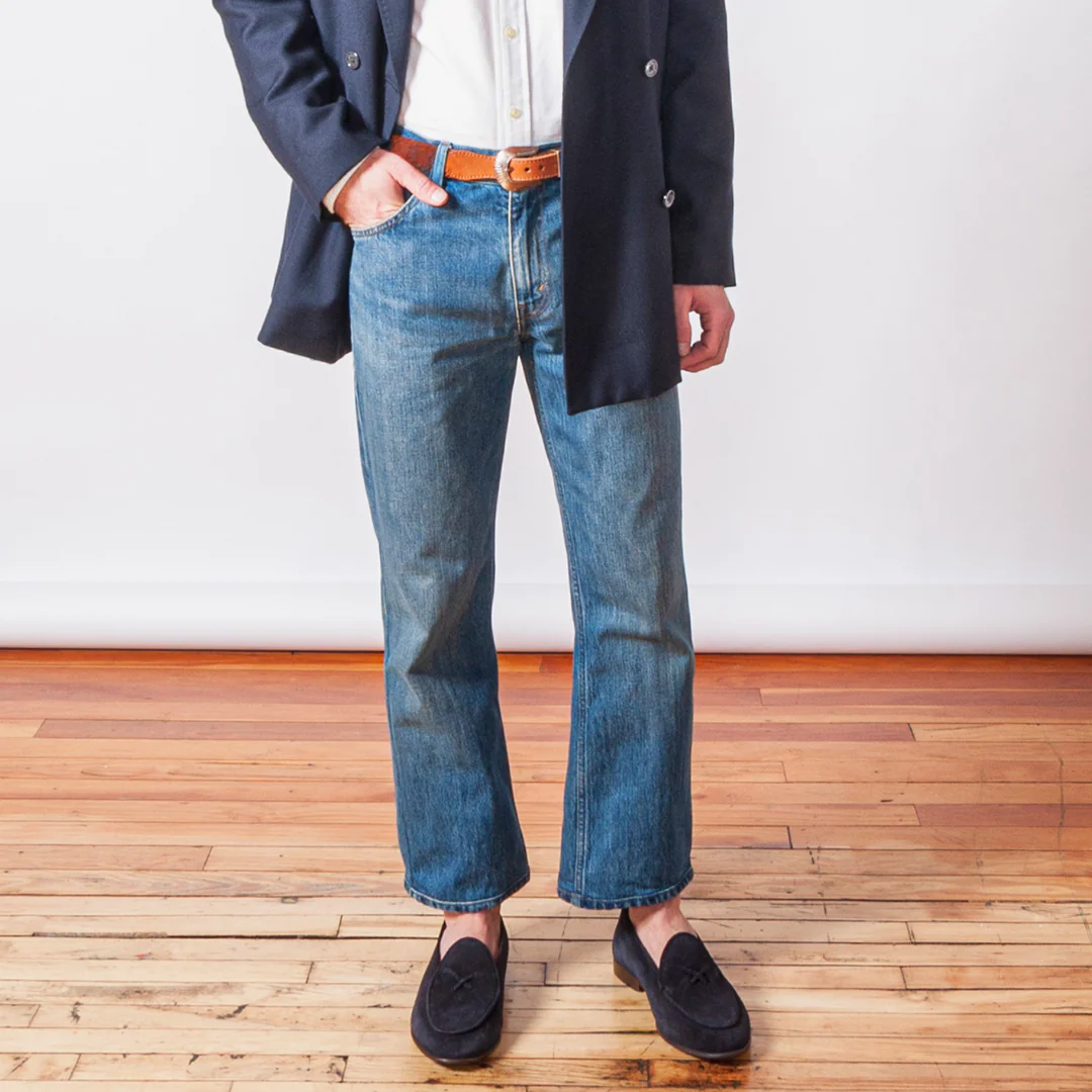 Men's Navy Suede Milano Loafer - Image 10
