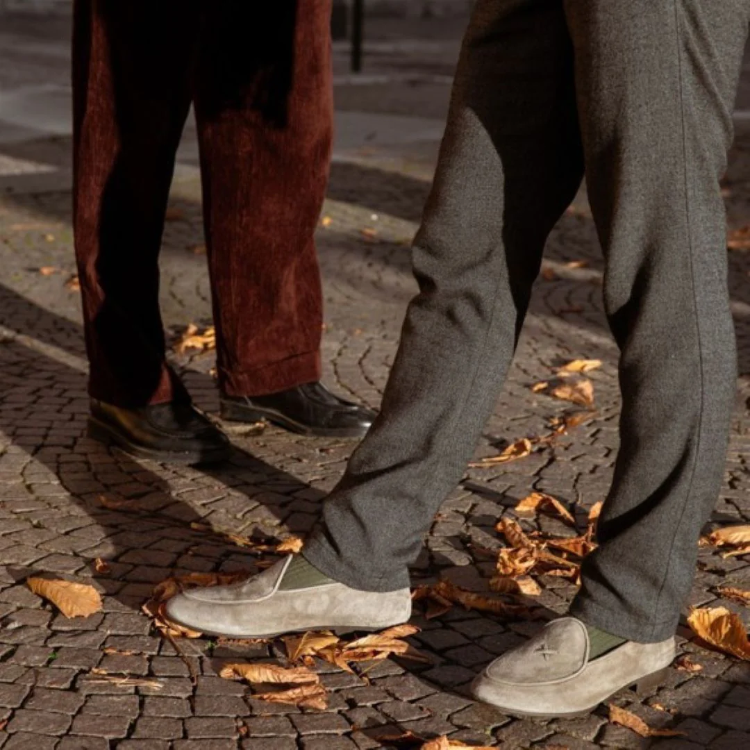 Men's Olive Grey Suede Milano Loafer - Image 8