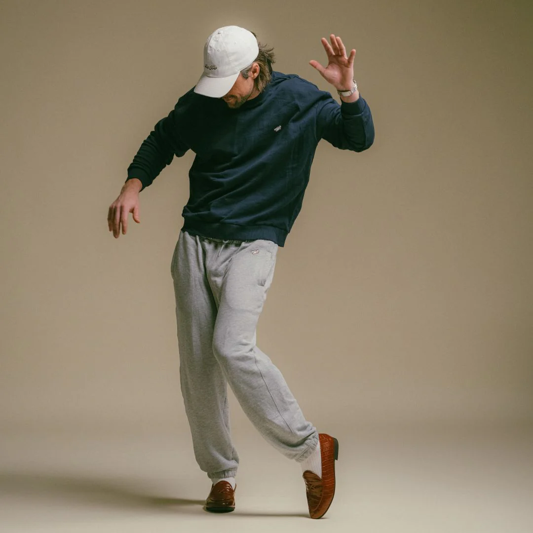 Men's Retro Gym Crewneck Sweatshirt - Navy - Image 2