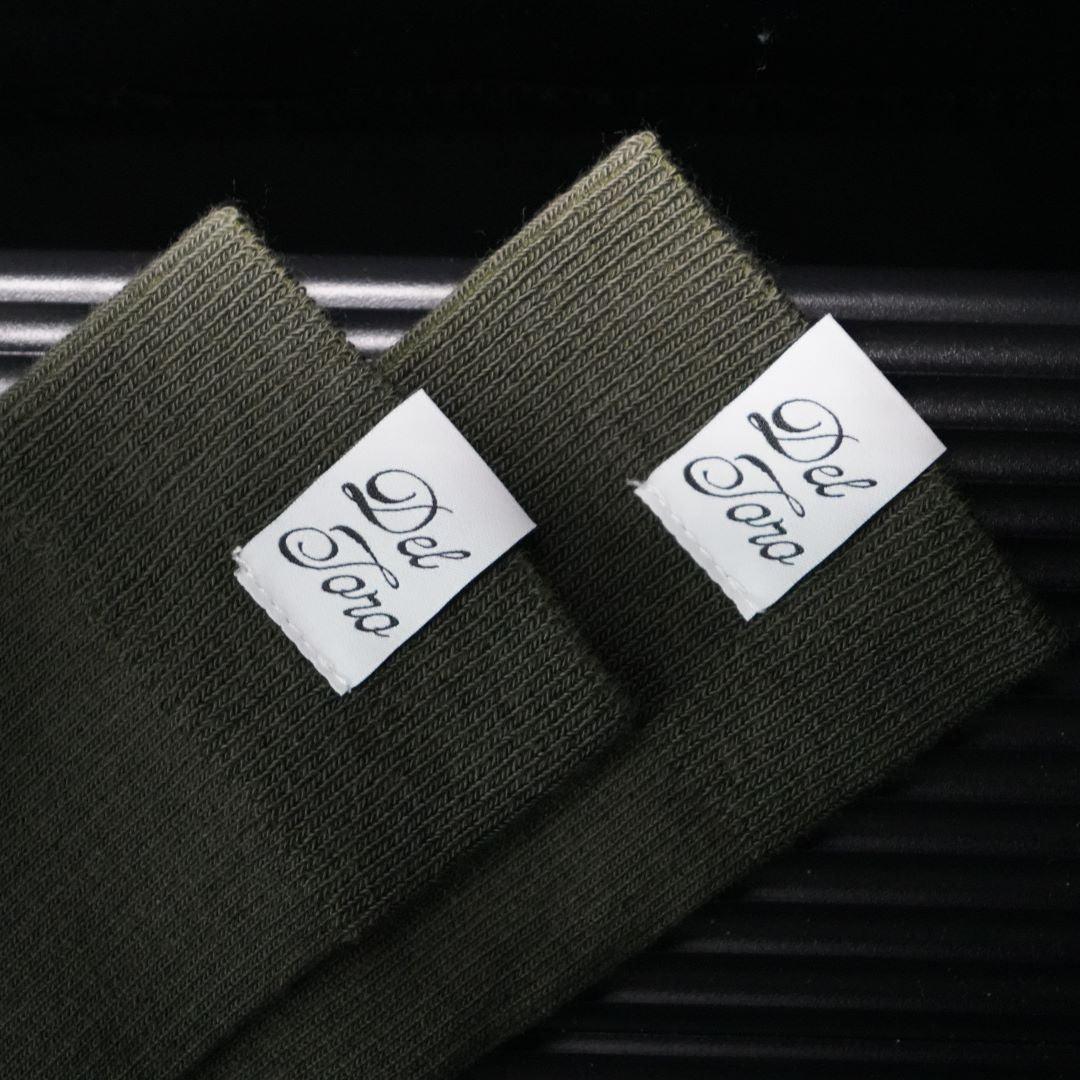 Ribbed Loop Sock - Olive - Image 6