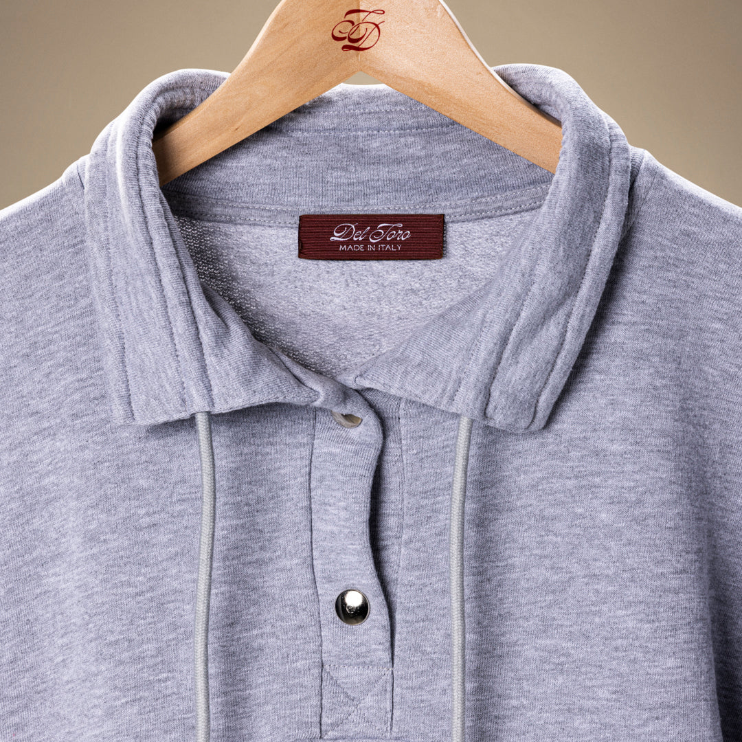 Men's Sailor Sweatshirt - Heather Grey - Image 3