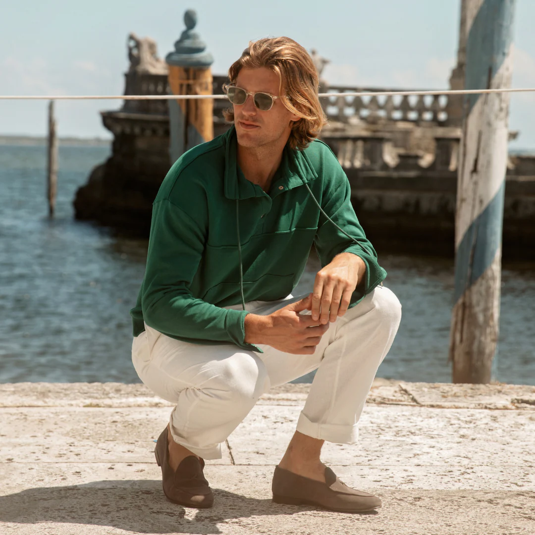 Men's Sailor Sweatshirt - Fairway Green - Image 2