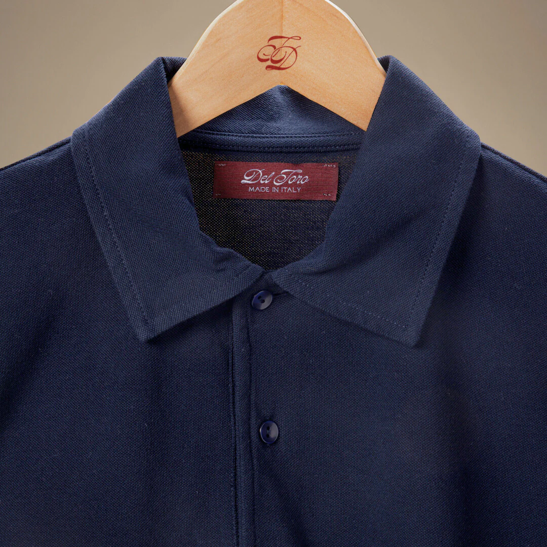 Short Sleeve Polo - Navy - Image 3
