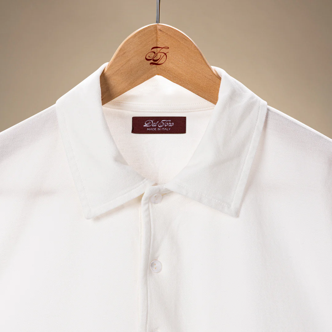 Short Sleeve Polo - Panna White - Image 3