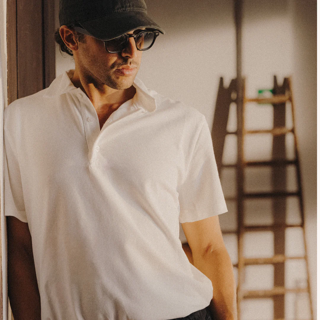 Short Sleeve Polo - Panna White - Image 4