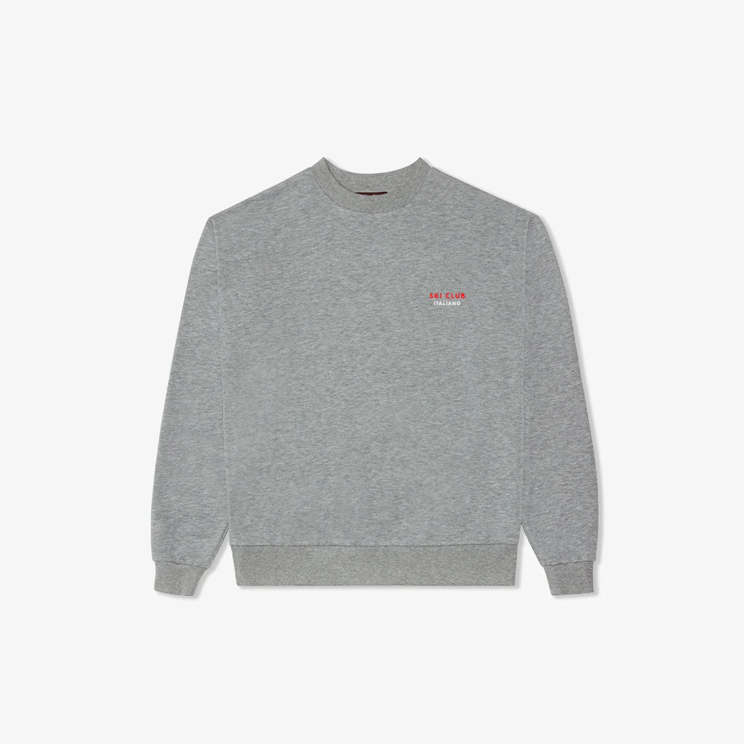 Ski Club Italiano Sweatshirt - Heather Grey - Image 3