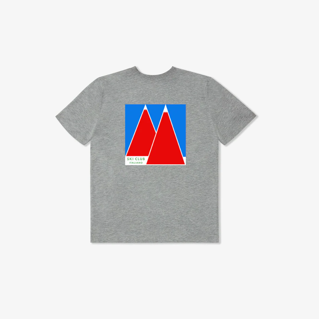 Ski Club Italiano Tee - Heather Grey - Image 3