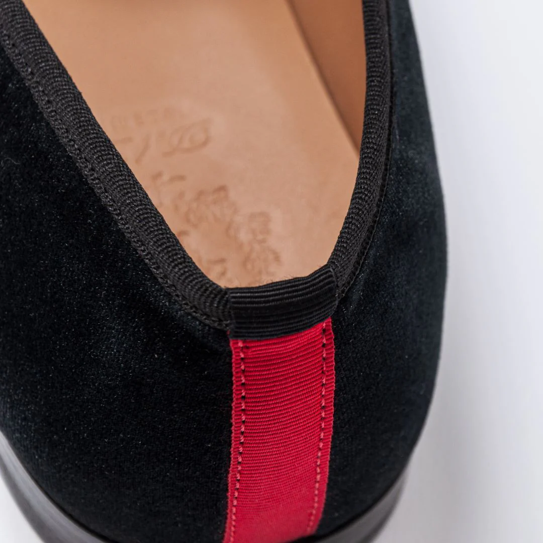 Men's Black Velvet Slipper II - Image 11