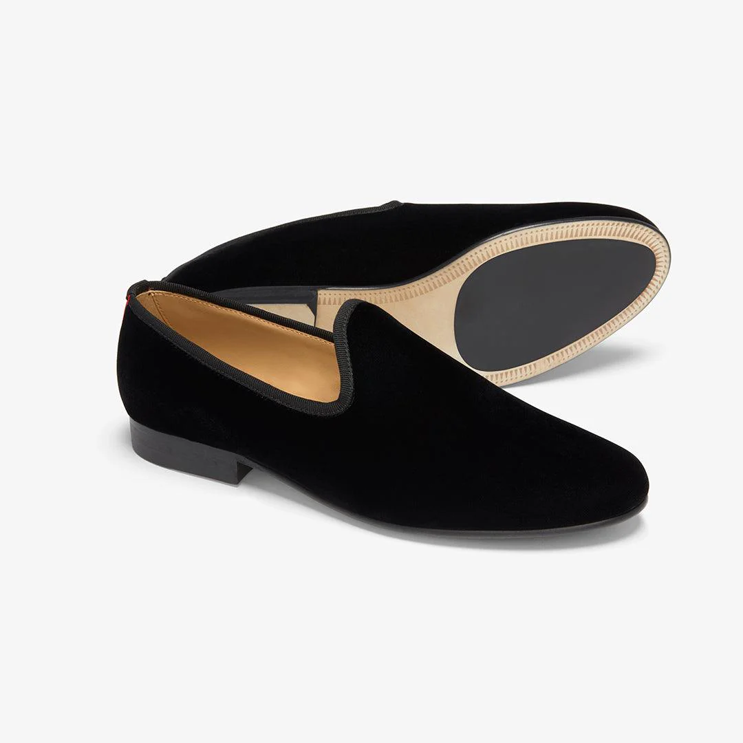Men's Black Velvet Slipper II - Image 12