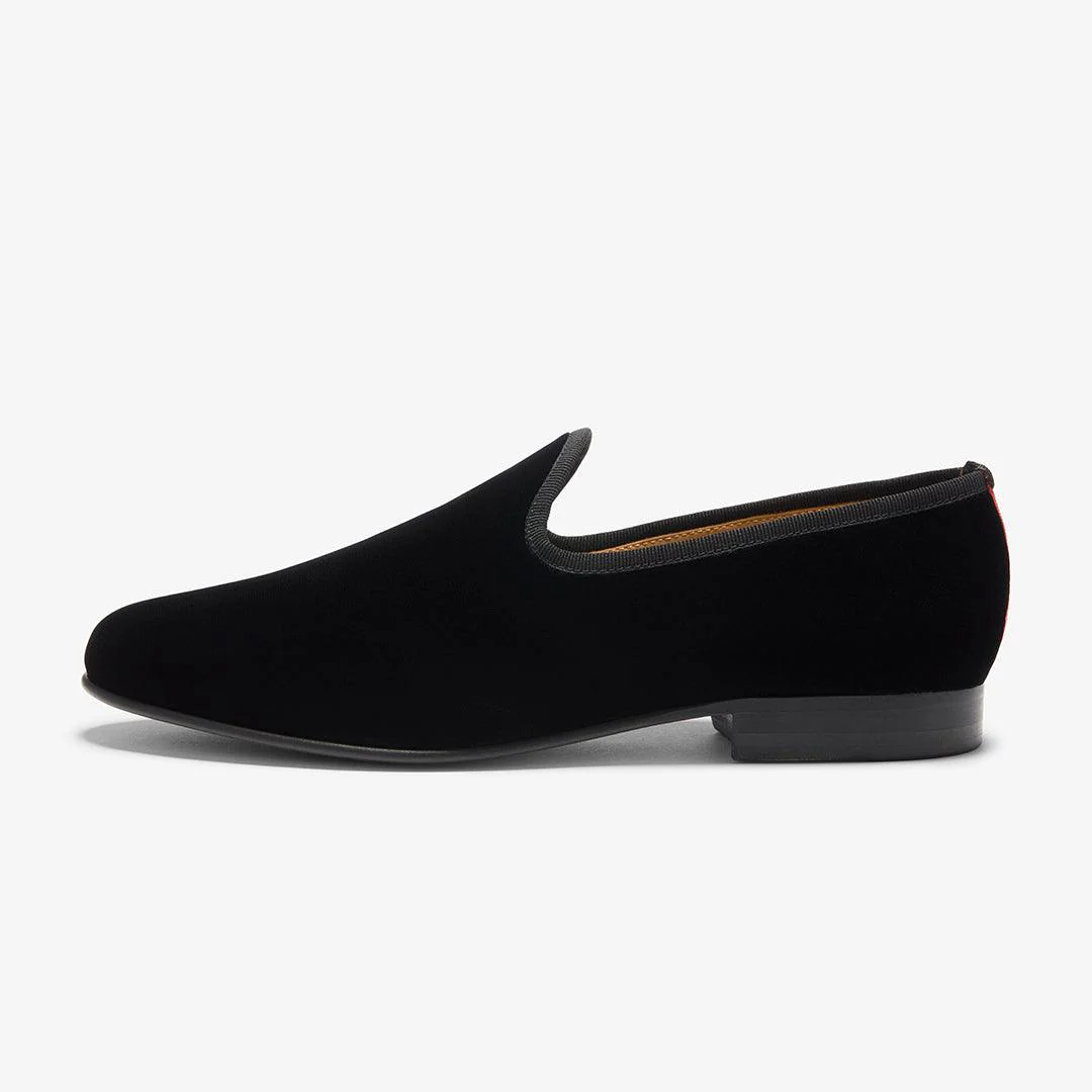 Men's Black Velvet Slipper II - Image 5