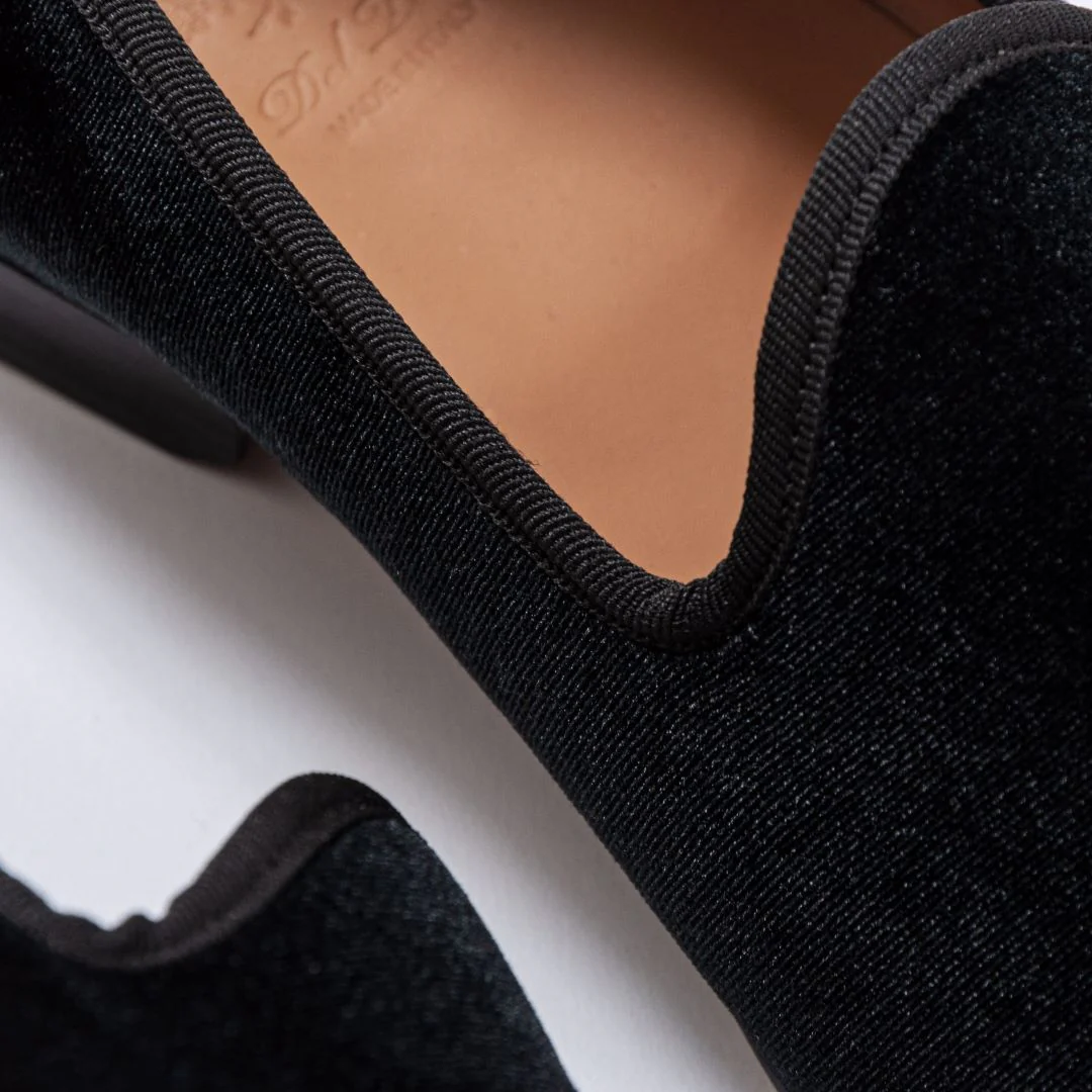 Men's Black Velvet Slipper II - Image 9