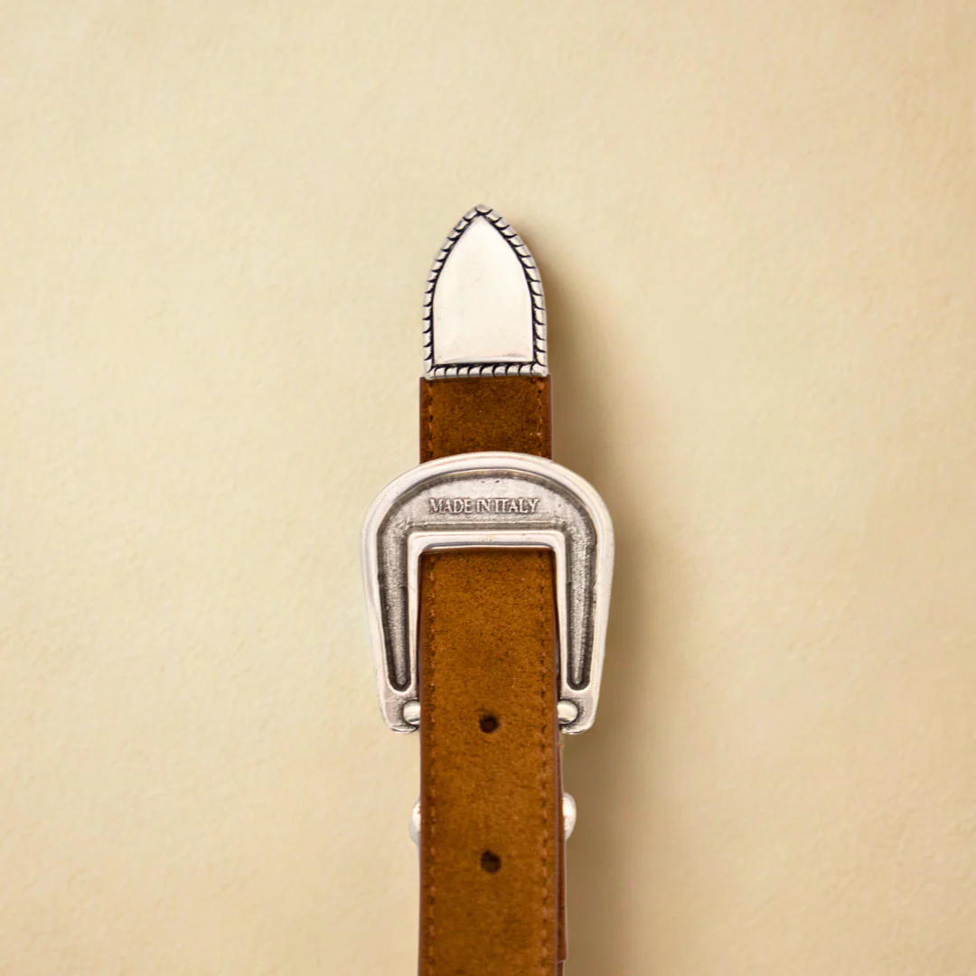 Western Belt - Cognac Suede - Image 3