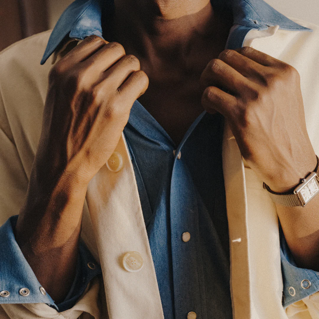 Western Shirt - Solid Blue - Image 2