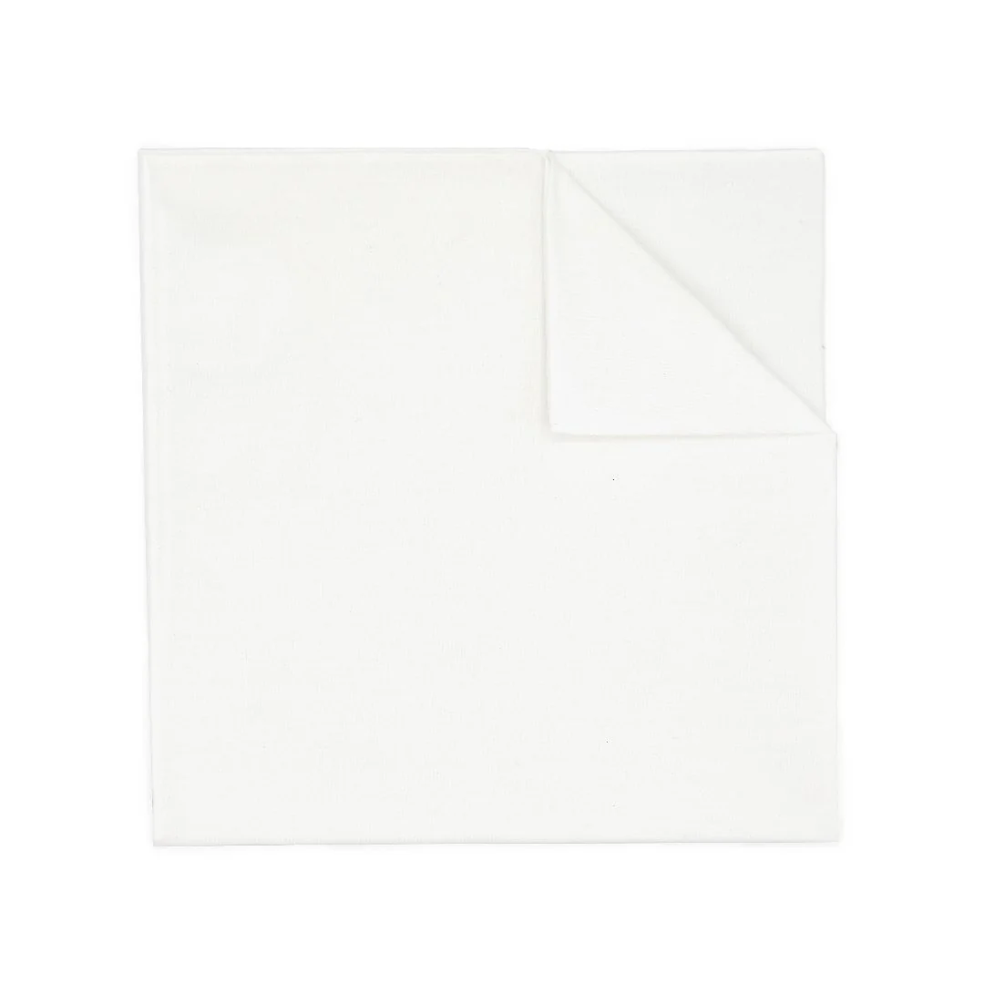 White Cotton Pocket Square - Image 5