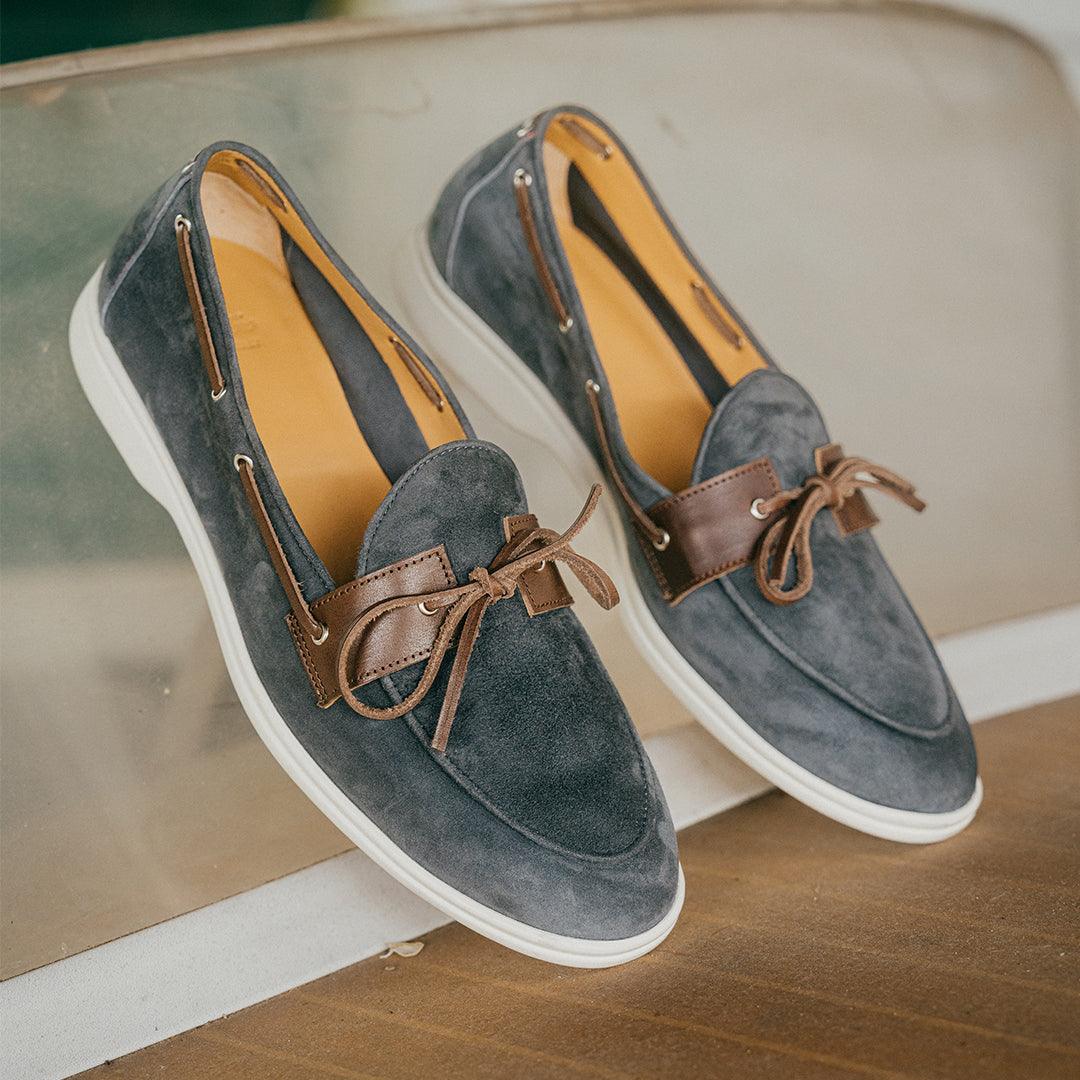 Women's Blue Suede Barca Yacht Loafer - Image 9