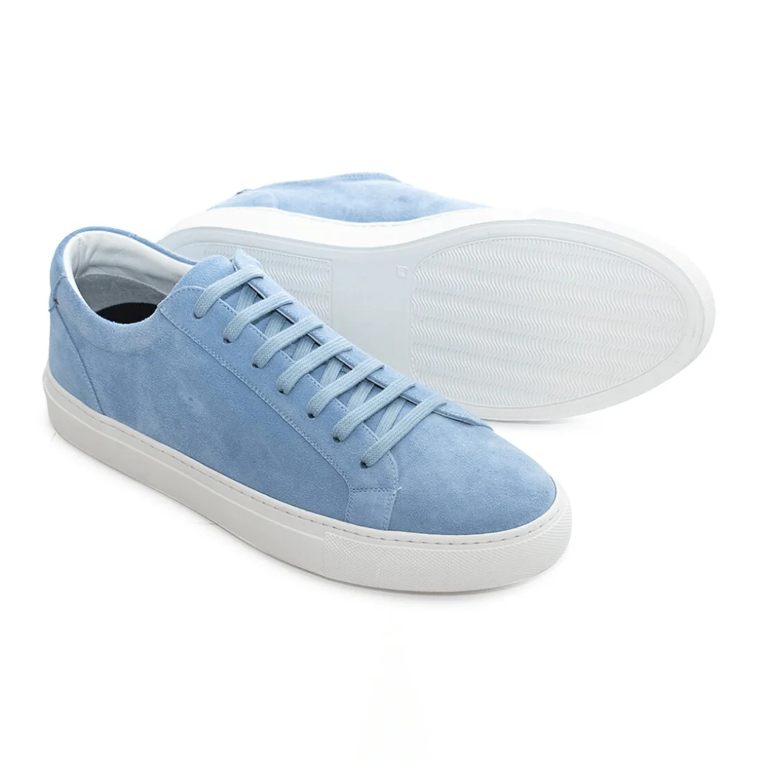 Women's Baby Blue Suede Sardegna Sneaker II - Image 3