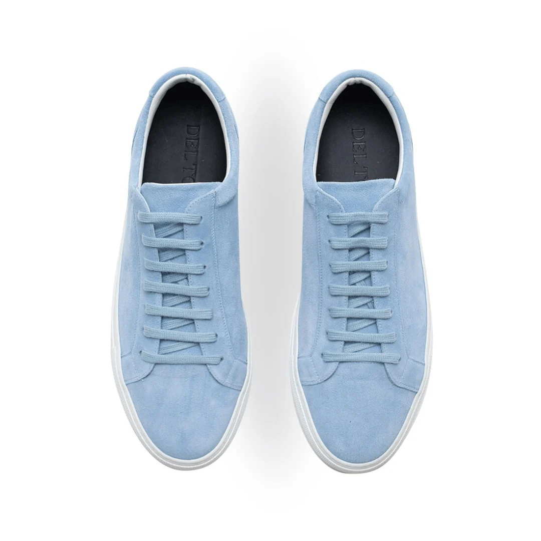 Women's Baby Blue Suede Sardegna Sneaker II - Image 4