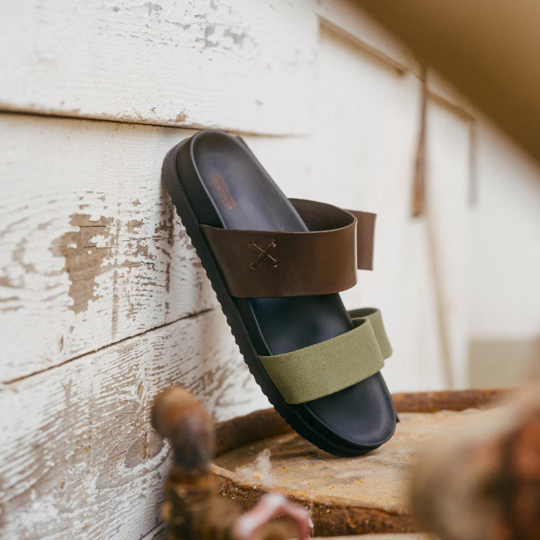 Men's Brown & Green Cinturini Sandal - Image 7