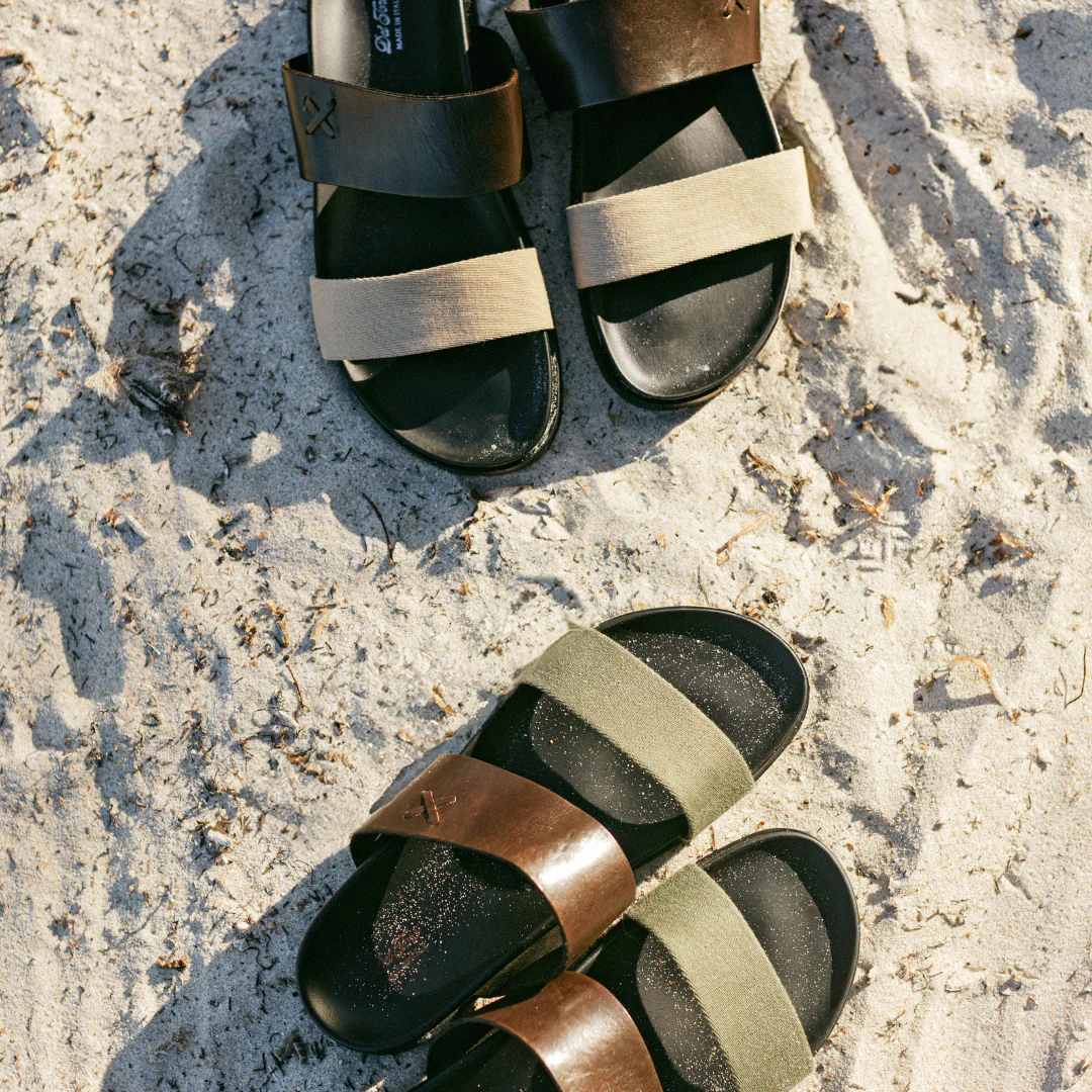 Women's Brown & Green Cinturini Sandal - Image 8