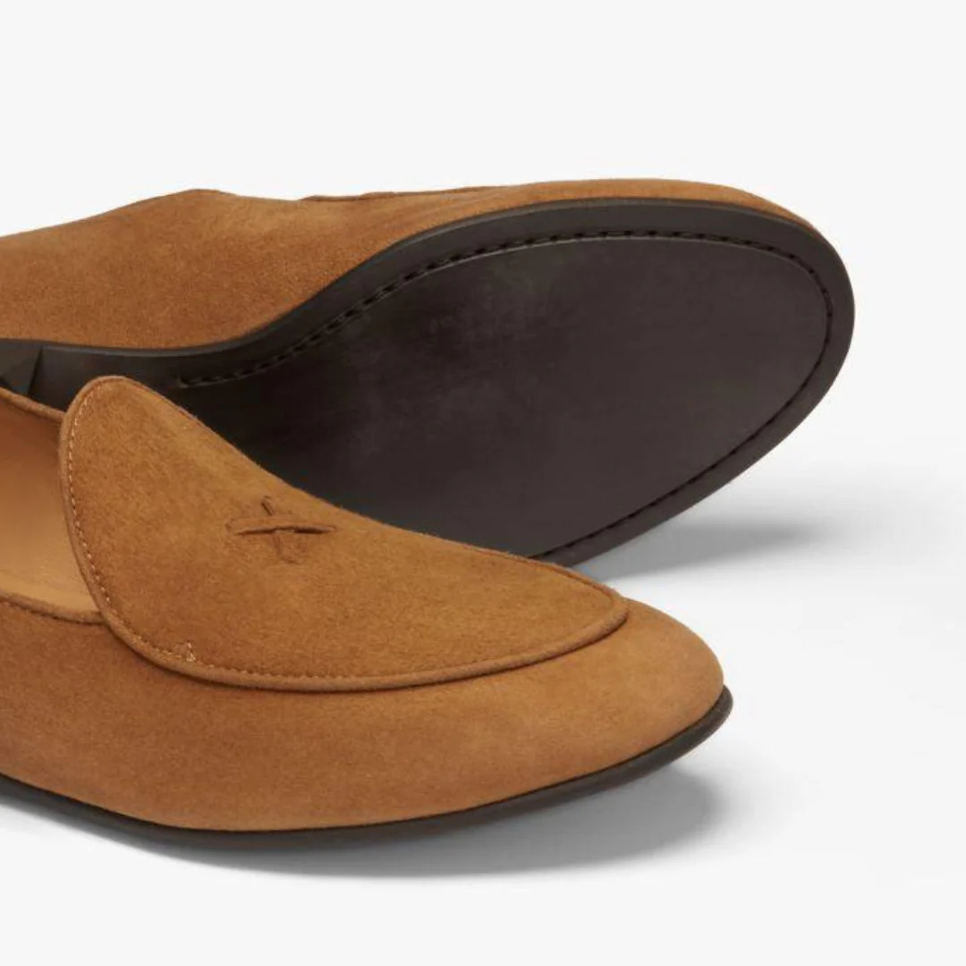 Women's Cognac Suede Milano Loafer - Image 3