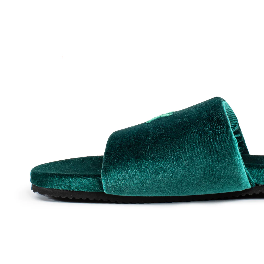 Women's Emerald Velvet House Slide - Image 4