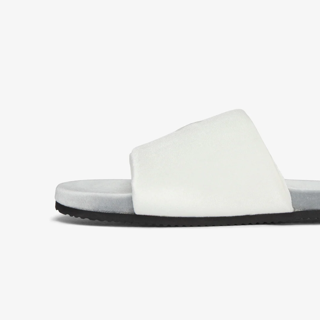Women's Grigio & Cream Velvet House Slide - Image 5