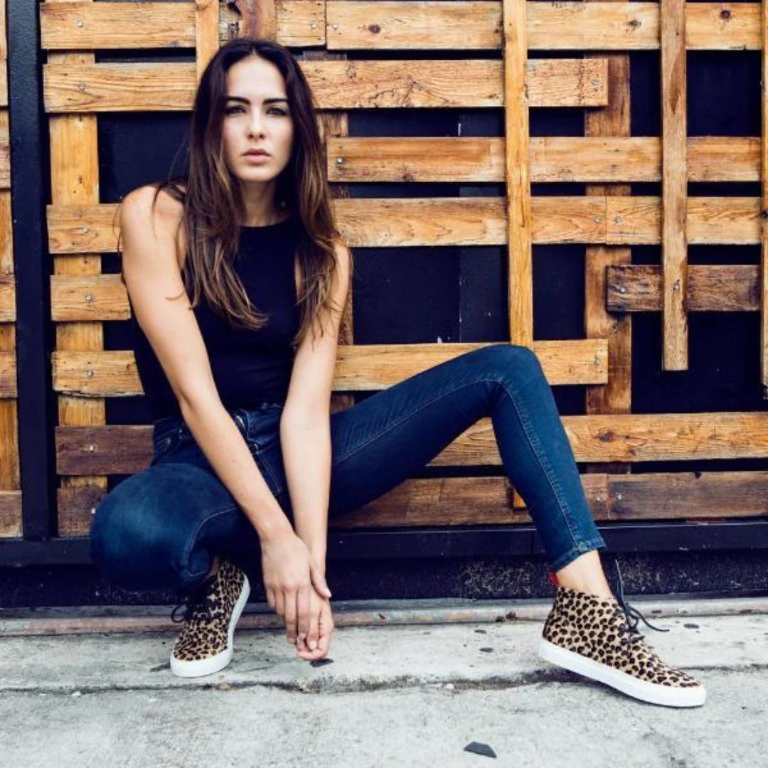 Women's Pony Hair Leopard Chukka Sneaker - Image 3