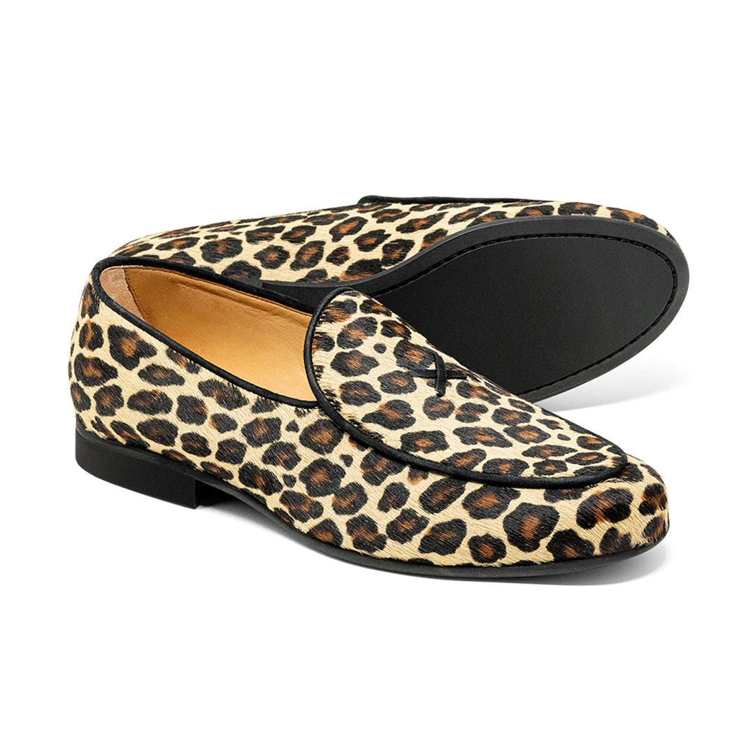 Womens Leopard Print Milano Loafer - Image 3