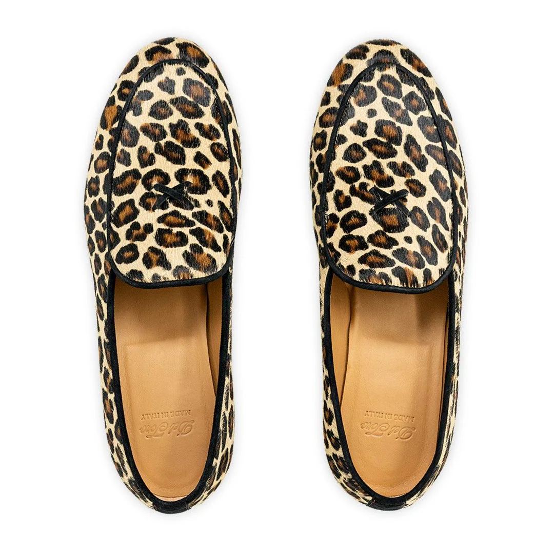 Womens Leopard Print Milano Loafer - Image 5