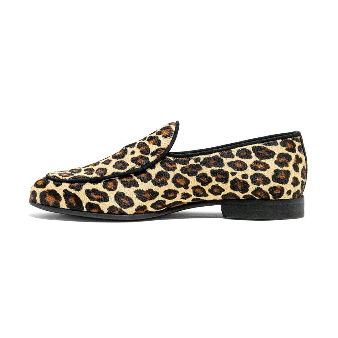 Womens Leopard Print Milano Loafer - Image 9