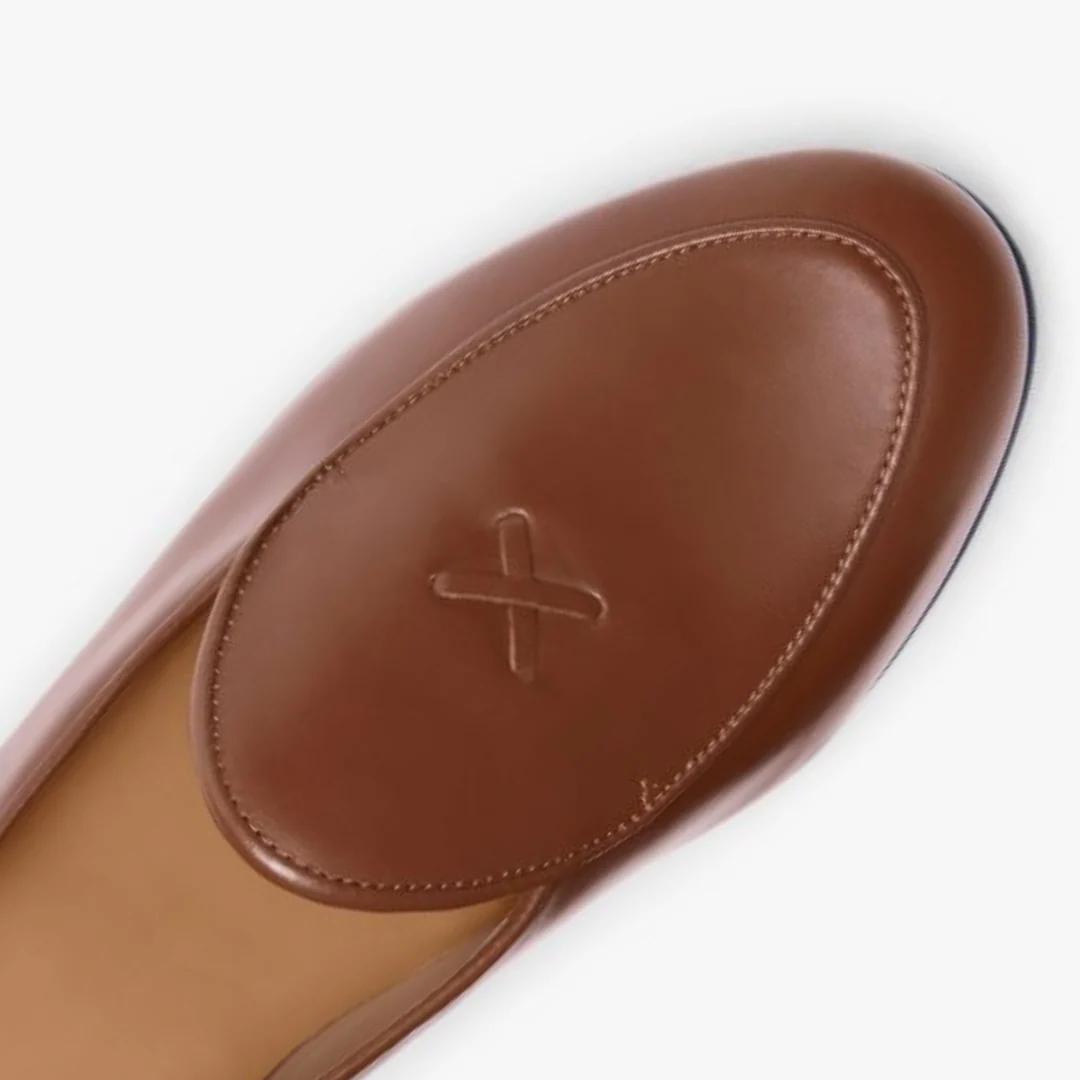 Women's Light Brown Leather Milano Loafer - Image 5