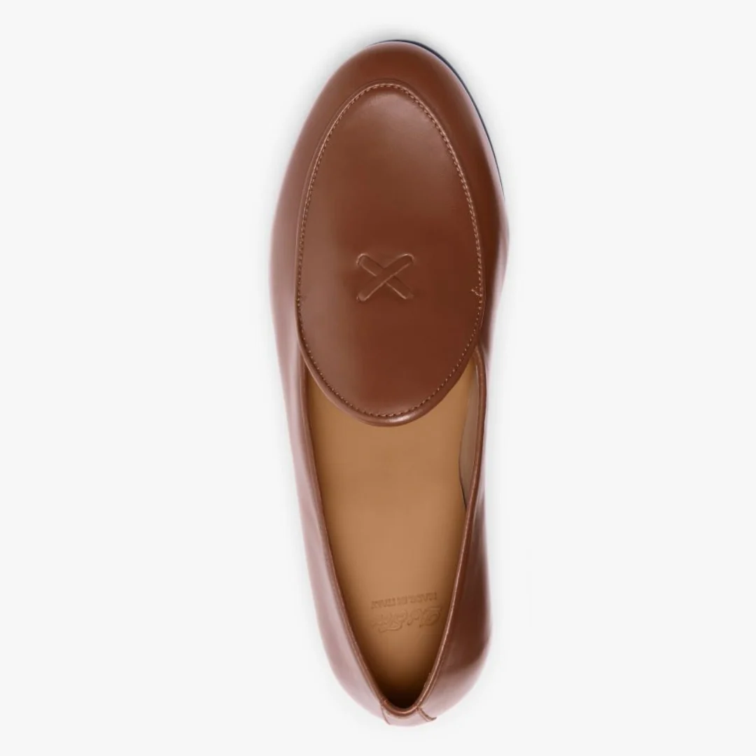 Women's Light Brown Leather Milano Loafer - Image 6