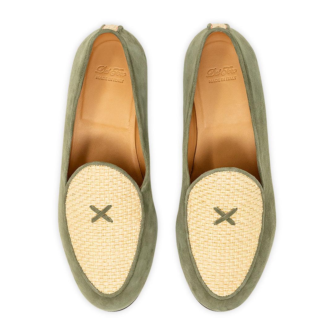 Women's Olive Raffia Milano Loafer - Image 4