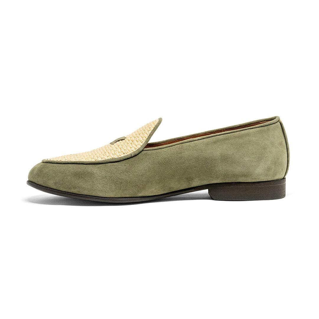 Women's Olive Raffia Milano Loafer - Image 5
