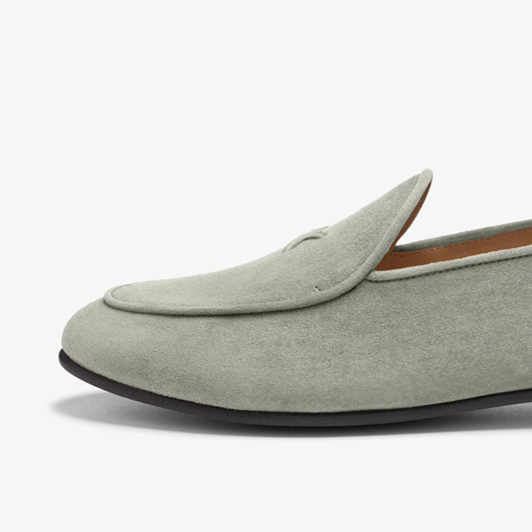 Men's Olive Grey Suede Milano Loafer - Image 4