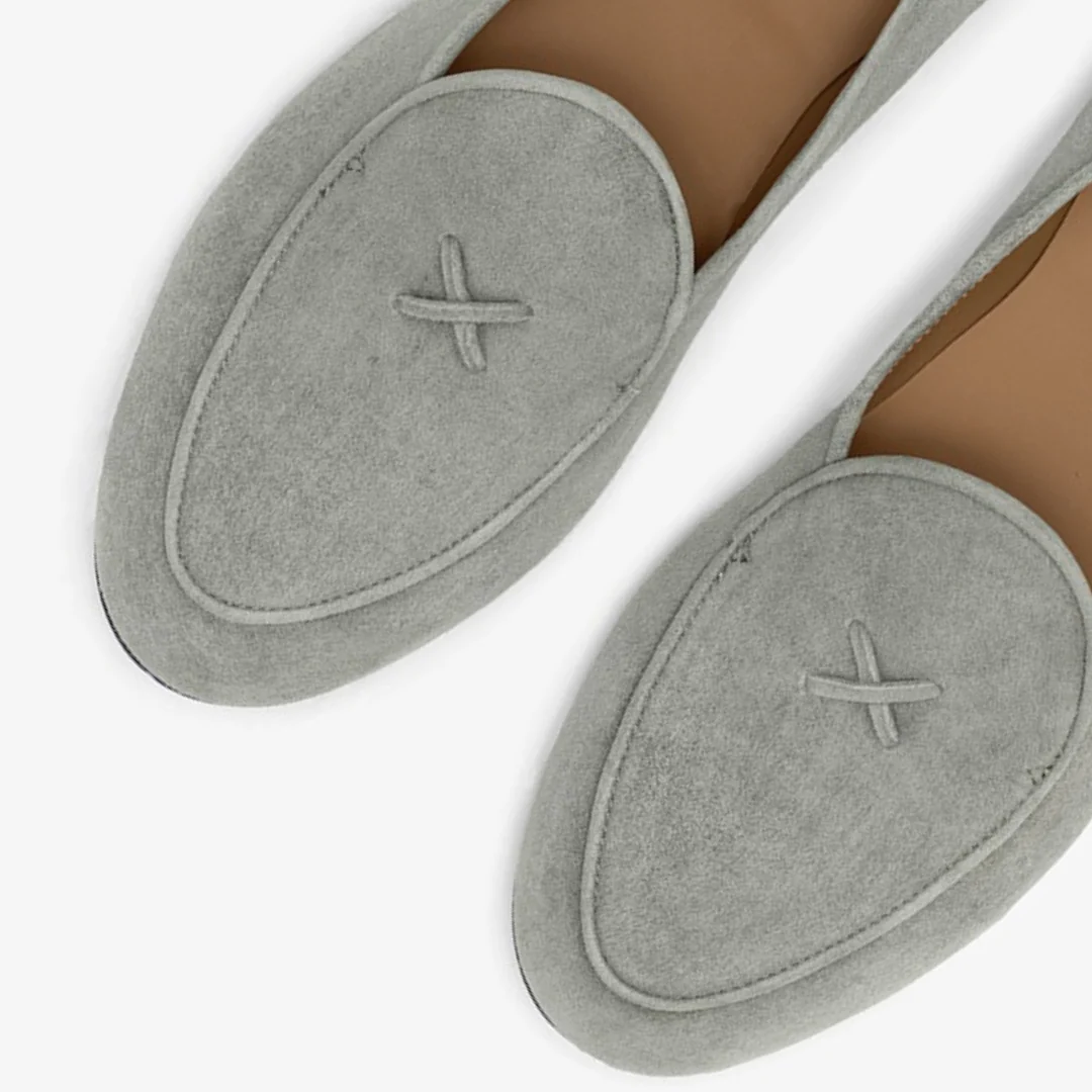 Men's Olive Grey Suede Milano Loafer - Image 5