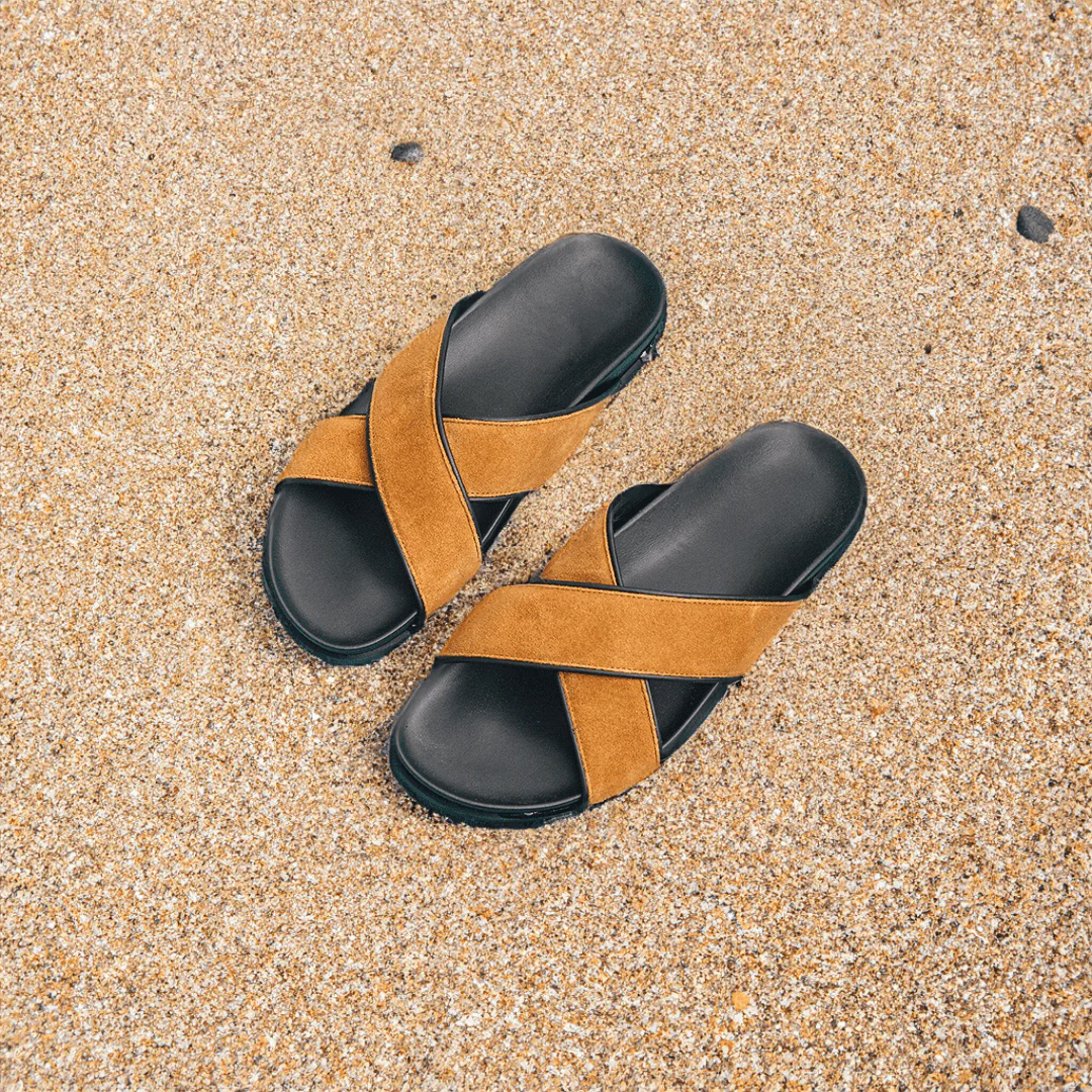 Women's Tan Amalfi Crossover Sandal - Image 2