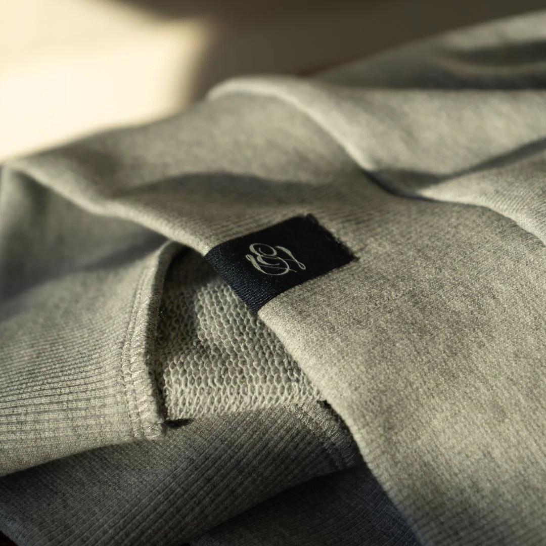 Women's Vintage Zip Crewneck Sweatshirt - Heather Grey - Image 3